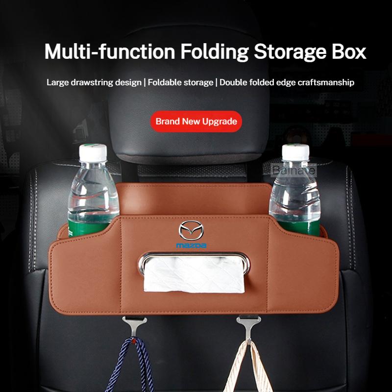 For Mazda 2 3 5 6 SKYACTIV Atenza Axela Demio CX-3 CX-5 CX5 CX7 CX-7 CX-9 CX8 MX-5 Car Seat Back Multi-Functional Storage Box FF25