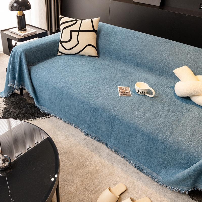 Waterproof Chenille Cream Style High-Grade Sofa Cover Cloth Four Seasons Universal Sofa Towel Full Covered Sofa Cover