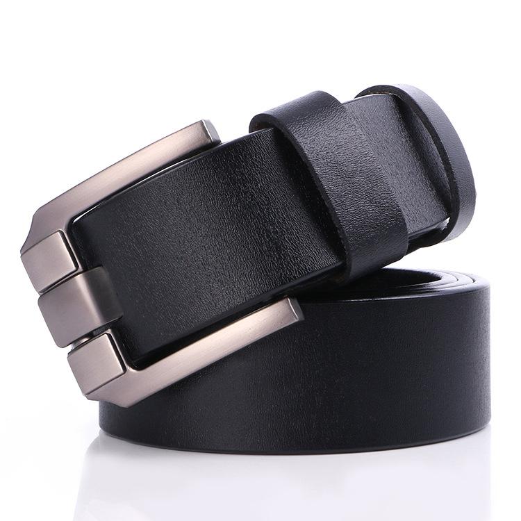 Belt Men'S Business Antique Jeans Belt Youth Tide Cowhide Pin Buckle Belt Imported Belt Factory
