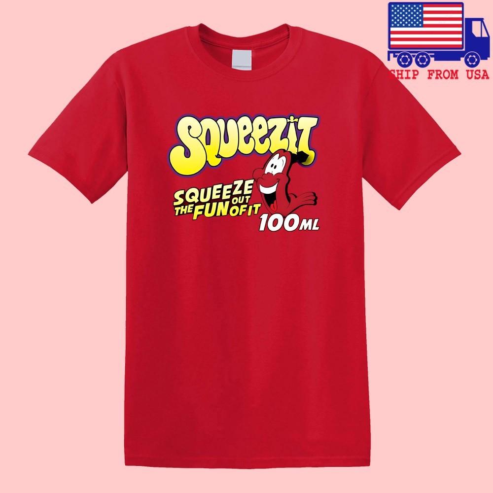 Squeezit Drink 90 s Squeeze It Men s Red Size S-5XL S