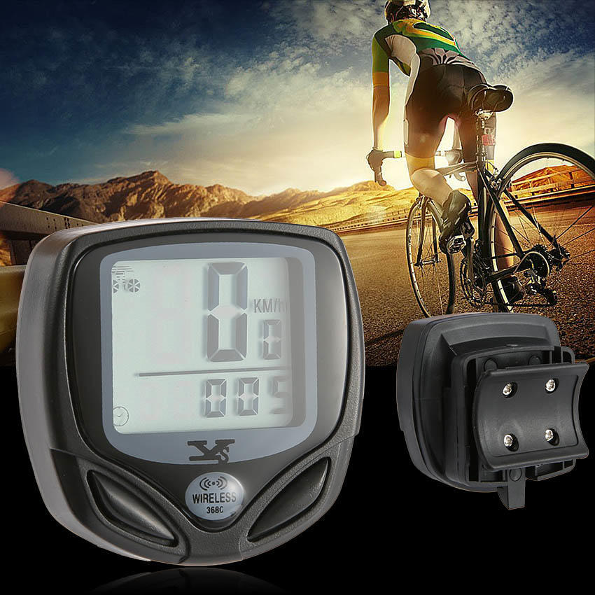Buy YS368C Luminous Wireless Bike Bicycle Odometer Stopwatch Speedometer with LCD Display at