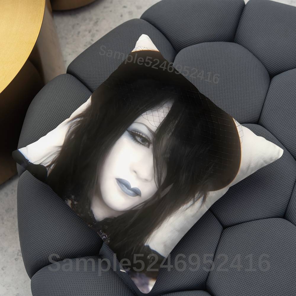 MMalice Mizer Mana Sama Square Cushion Pillow Case Sofa  BedroomLiving Room Backrest Multiple Sizes Washable Covers