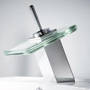 . Copper Chrome Waterfall Bathroom Faucet Bathroom Basin Hot and Cold Mixer Brass Lavatory Tap torneira YT-5024