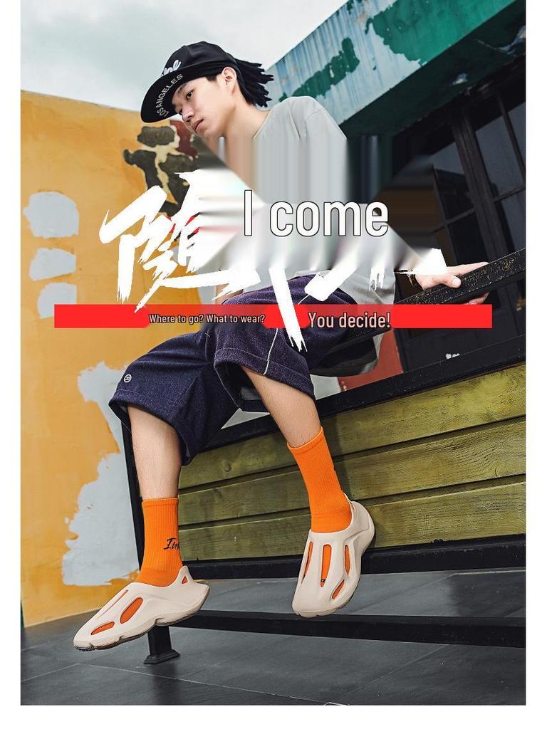 2025 Men's EVA Soft Sole Sandals: Closed Toe, Summer Beach Style, Comfy Fit