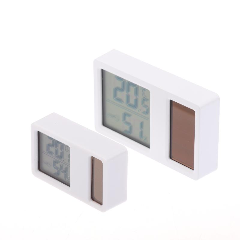 Solar Powered Thermometers Mini High Accuracy Digital Temperature Humidity Portable Measurement Meter Gauge Hygrometer