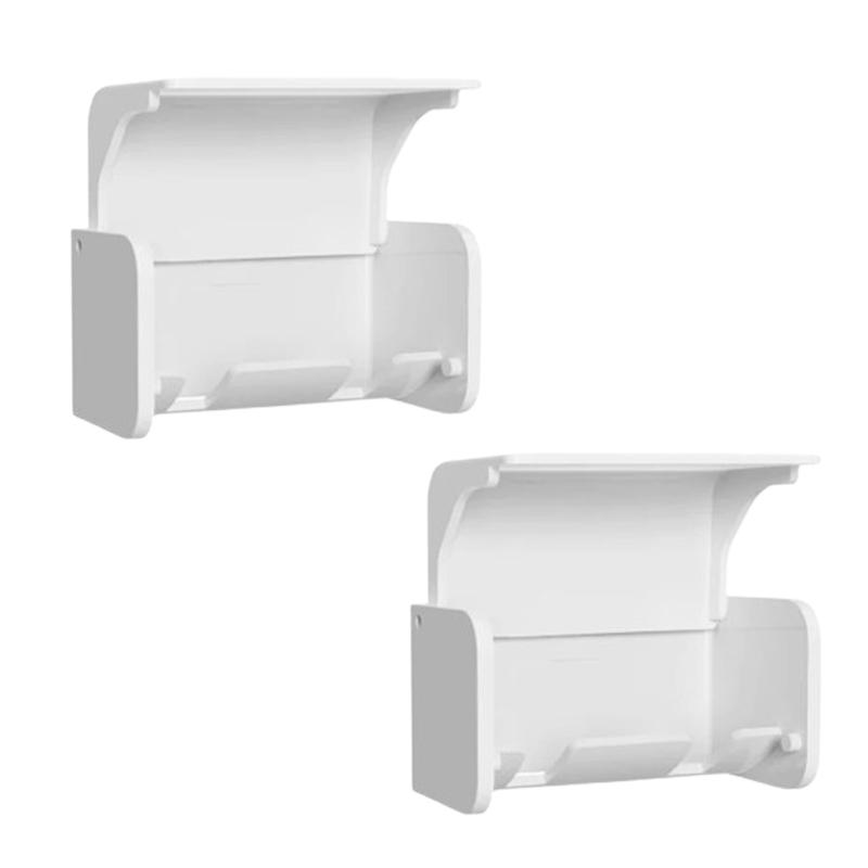 Toothbrush Holder Wall Mounted with Cover 2 Slots Toothbrush Storage Organizer Shower Self Adhesive Toothbrush Hanger Rack