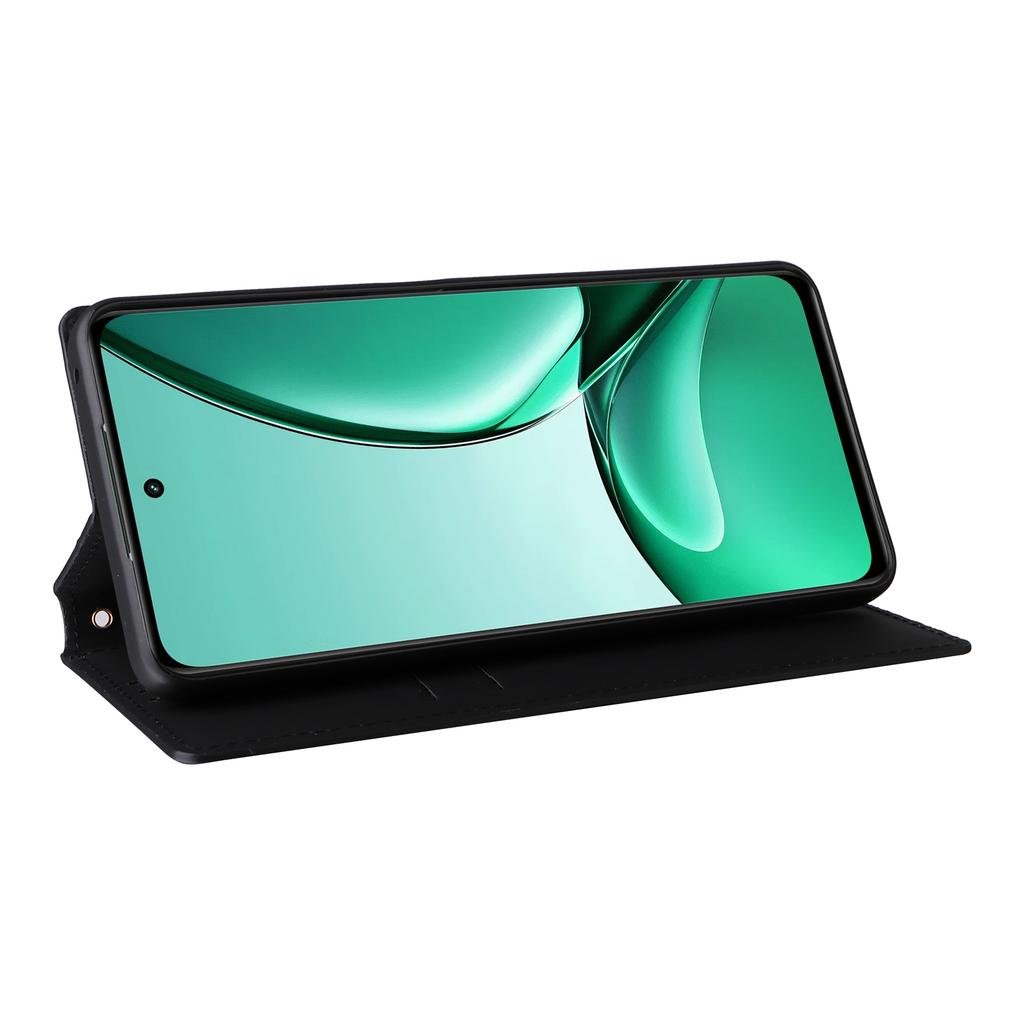 For Realme V60 5G/V60s 5G PU Leather Case Rhombus Imprinted Wallet Stand Phone Cover