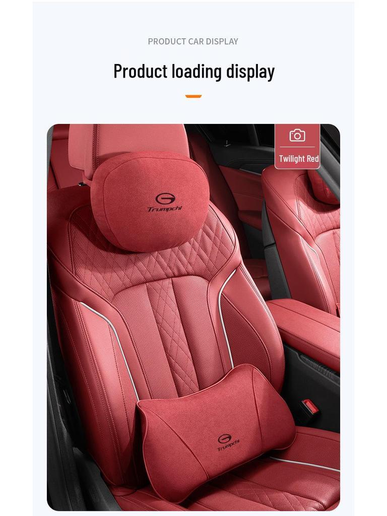 Trumpchi Car Headrest & Neck Pillow Set for GS3/4/8, M8/6pro Seat, Lumbar Support for E8/9.