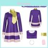 Fantasia Cosplay de Cachorro Scooby-doo Para Mulheres Vestido Wilma Vestido Cosplay de Halloween