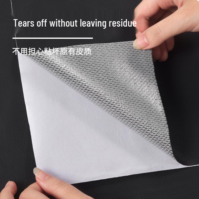 Samolepicí záplata z pravé kůže na opravu pohovek a sedadel