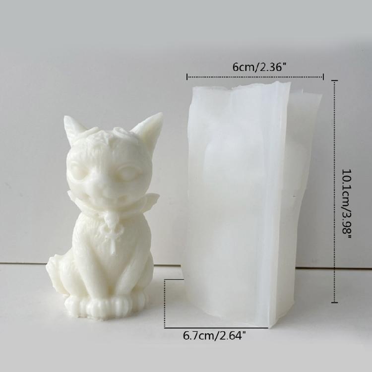 Cat Shape Candle Molds Silicone Molds Resin Casting Mold for Making Candle