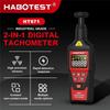HABOTEST HT671 2-in-1 Contact and Non-contact Laser Tachometer (switchable Mode) 10-99999 Counting Range Rechargeable Tachometer