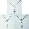 Geometric Alloy Cross Pendant Necklace For Women With Gothic Style Jewelry Accessory
