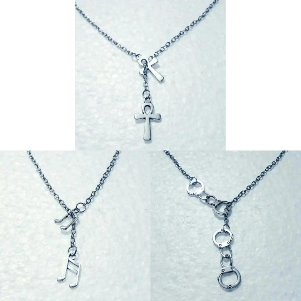 Geometric Alloy Cross Pendant Necklace For Women With Gothic Style Jewelry Accessory