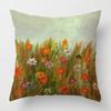 Vibrant Garden Pillowcases  Colorful Floral Designs for Home Decor Perfect Spring Gift with Trees Flowers  Moon Scenes