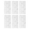 6Pcs Innovative Tiles Sticker Brick Pattern Wall Decal Sticker for Home Living Room Decor