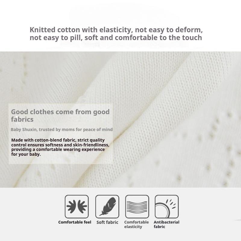 Girls' Small Jacket, Baby Sweater, Knitted Cardigan, Children's Top, Breathable Thin Shirt