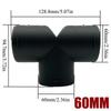 42/60/75/90mm Air Vent Y T Flat Piece Ducting Pipe Outlet Exhaust Joiner Splitter For Webasto Eberspaecher Diesel Parking Heater