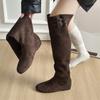 Over-knee boots women's shoes autumn four seasons 2025 new thick heel high boots pointed fashion western cowboy boots