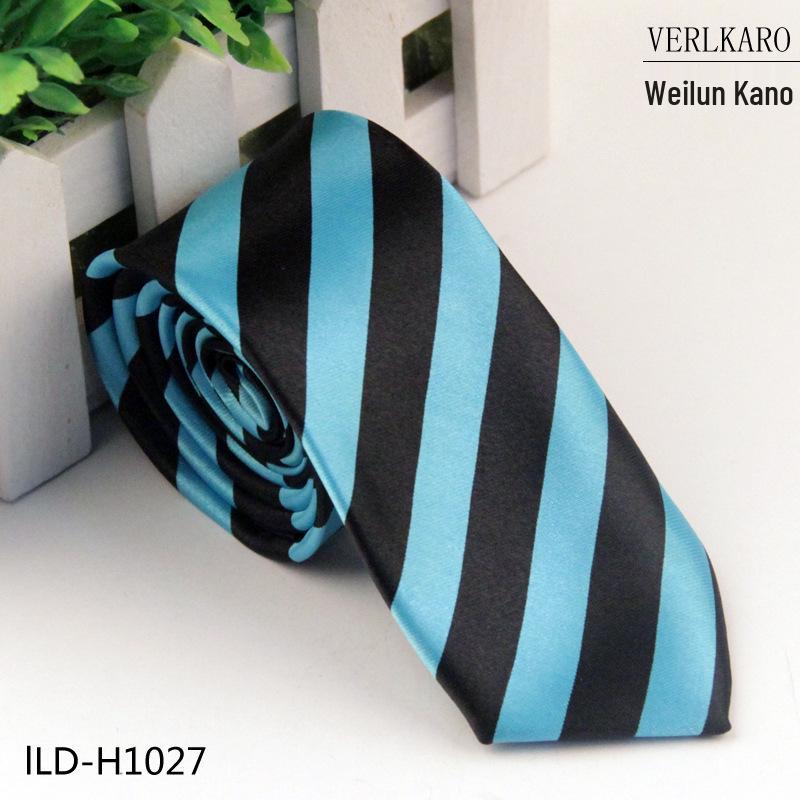Multi-Color Student 5cm Narrow British Casual Polyester Silk Printed Tie