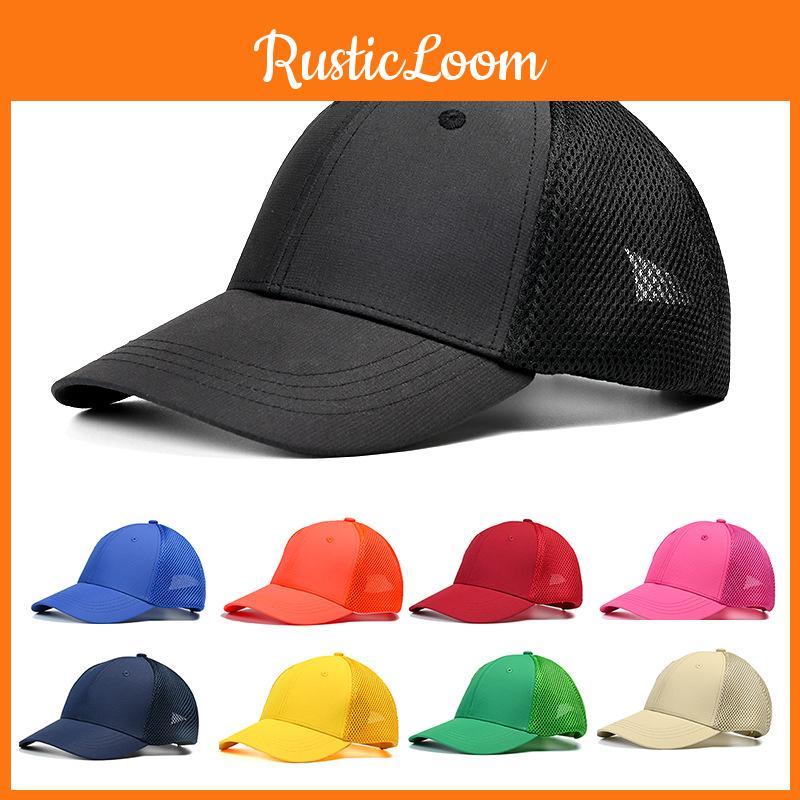 Baseball Cap Summer Men Women Solid Sunshade Breathable Outdoor Sport Hat Riding