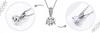 Chain Pr 925 Large Cubic Zirconia Classic Crystal Pendant