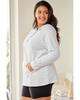 Azura Exchange Kangaroo Pocket Henley Button Hoodie