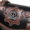 Motorcycle Saddlebag Front Handlebar Bag PU Leather Sissybar Storage Pouches Suitable for Tools&Essential, Daily Commute