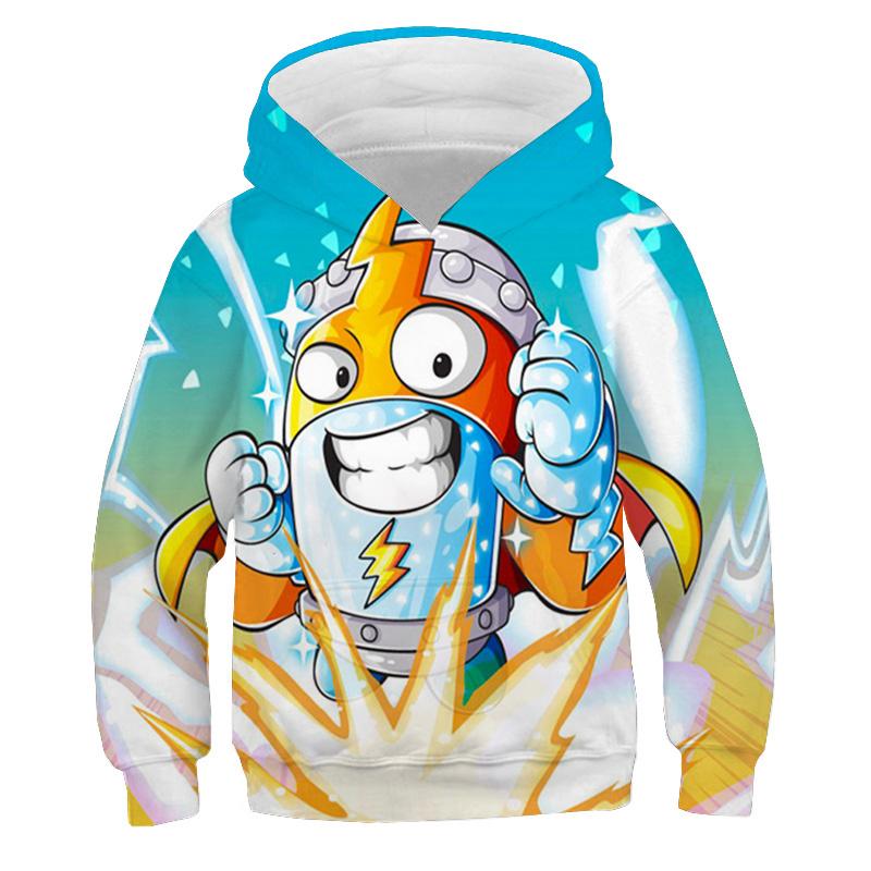 SuperThings Hoodies Kids Cartoon Sweatshirts Children Clothes Boys Girls Hooded Pullovers Fleeve Long Sleeve Tracksuit Sudadera