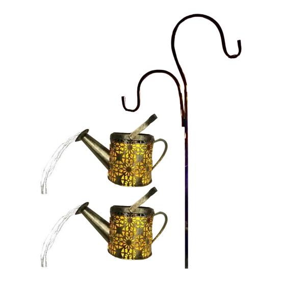 Watering Can Solar Light Outdoor Landscape Solar Light IP65 Waterproof Garden Decor Light with Stake for Yard Patio Lawn Decoration