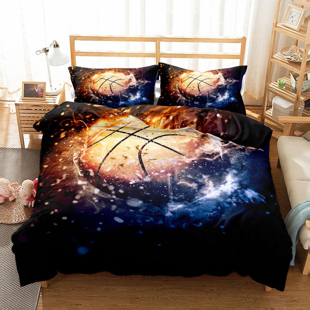Fantastic Basketball Duvet Cover Set Uk Single Double King US Twin Full Queen King Bed Linen Set