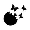 Butterfly Earth Mirror Wall Stickers Self-adhesive 3D Decoration Home Wall Background Soft Mirrir Paste Acrylic Bathroom