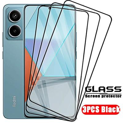 3Pcs Tempered Glass For Xiaomi Redmi Note 13 Pro 5G 13C 12C 10C 10A 9C 9A Note 12 12S 11 11S 10 10S 9S 9 Pro 4G Poco X5 X6 F5 X3 NFC Screen Protector