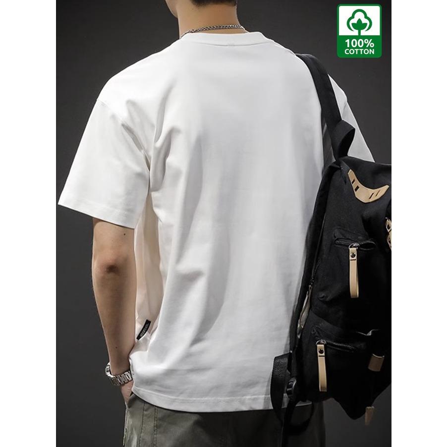 100% Cotton Printed Men's T-shirt, Simple and Comfortable Printed Casual T-shirt