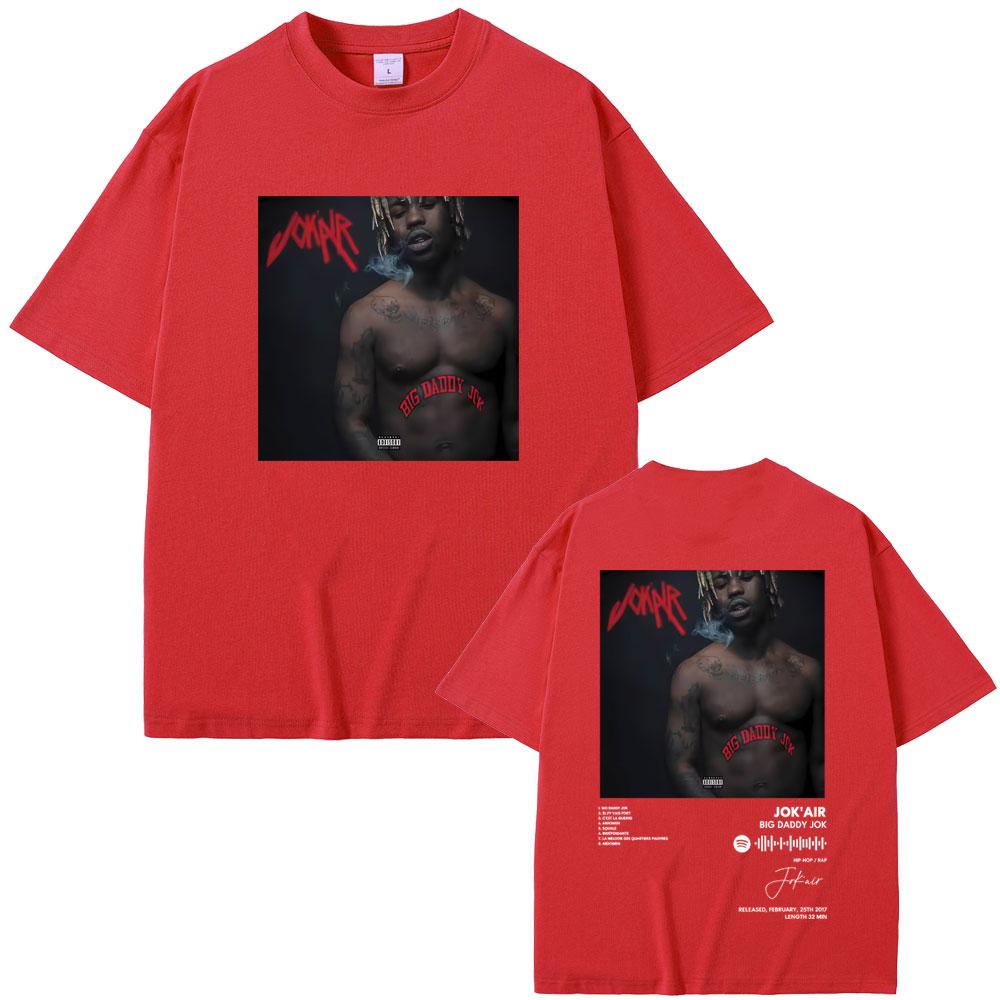Rapper Jokair Big Daddy Jok Album Merch Tshirt Unisex Women Vintage Oversized T Shirts Fashion Hip Hop Short Sleeve Tee Streetwear