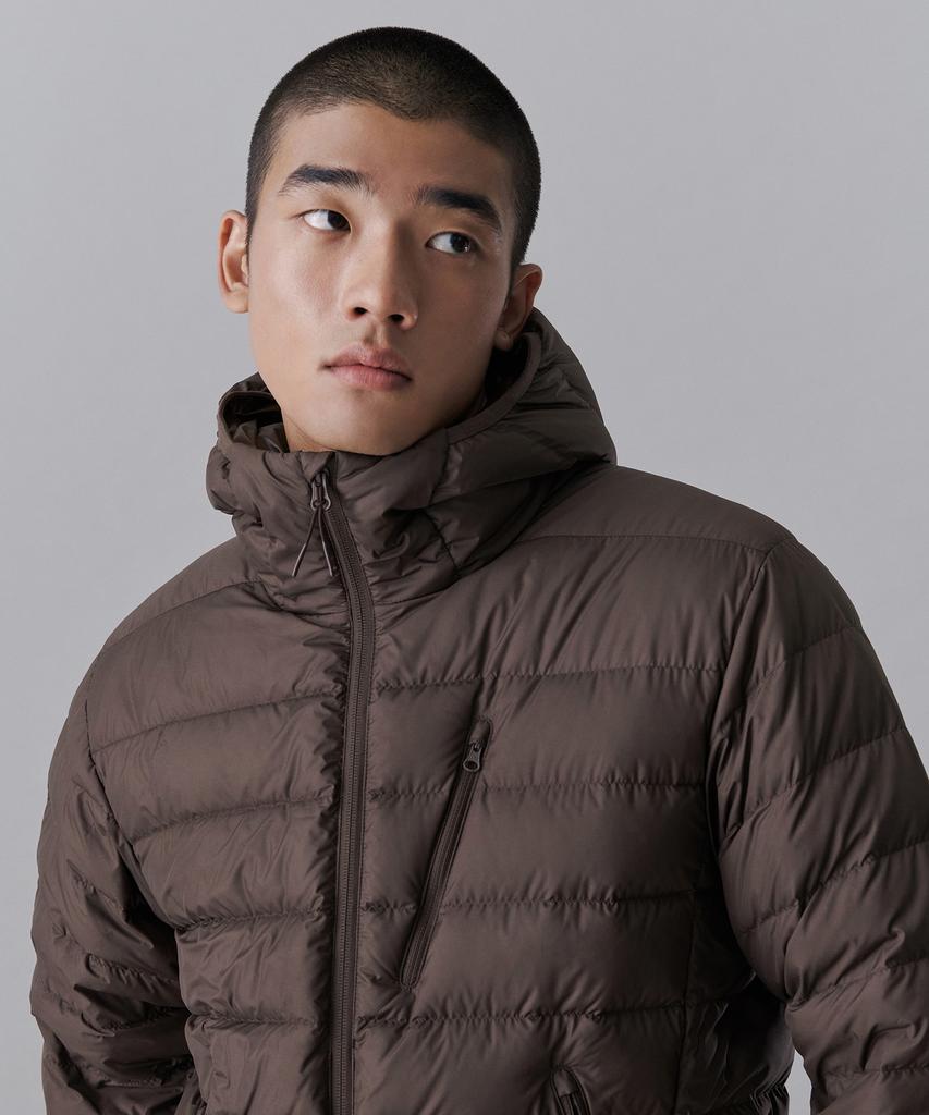 Musinsa Standard [City Leisure] Hooded Light Down Jacket [Brown]