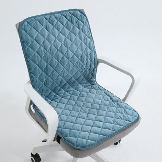 Plyšový sedák s nastavitelným designem Měkká pohodlná podložka na židli Odnímatelný skládací polštář opěrky zad