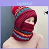Knitted Winter Hat With Face Mask And Ear Cover For Women And Girls