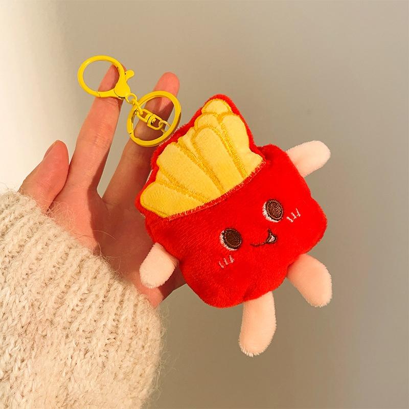 Cute Bear Dog Rabbit Plush Dolls Keychain Pendant For Women Girls Bag Decorations Car Key Chain Cartoon Capybara Toys Keychain