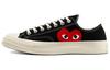 Chuck 70 Comme Des Garçons Play X Chuck 70 Low 'Black' 2023 A08796C
