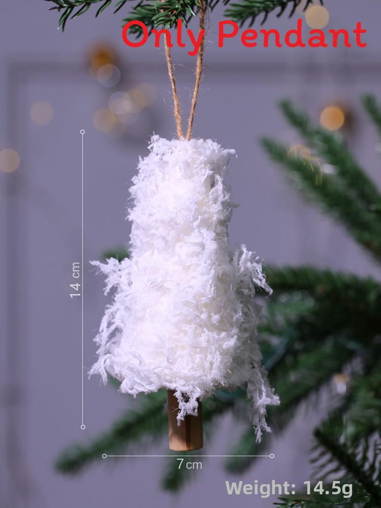 Creative Christmas Tree Socks Heart Shaped Feather Pendant Christmas Decoration For Festive Tree Decor