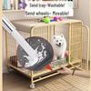 Indoor Dog Cage with Toilet Separation for Medium and Large Breeds