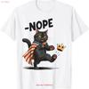 Funny Black Cat No Kings October 18 Day T Shirt Vintage Soft Top For Everyday Wear Homme Versatile Stylish Graphic