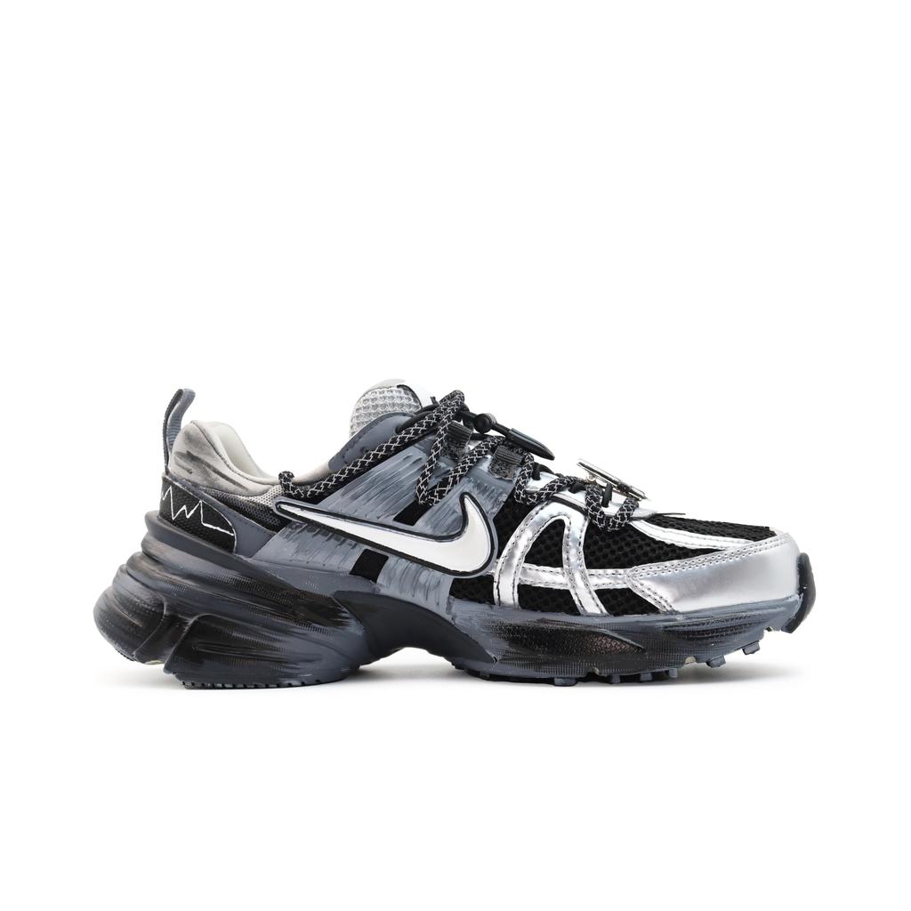 Nike V2K Run Low Top Running Shoes Women's Black Silver FD0736-100(Team186-)
