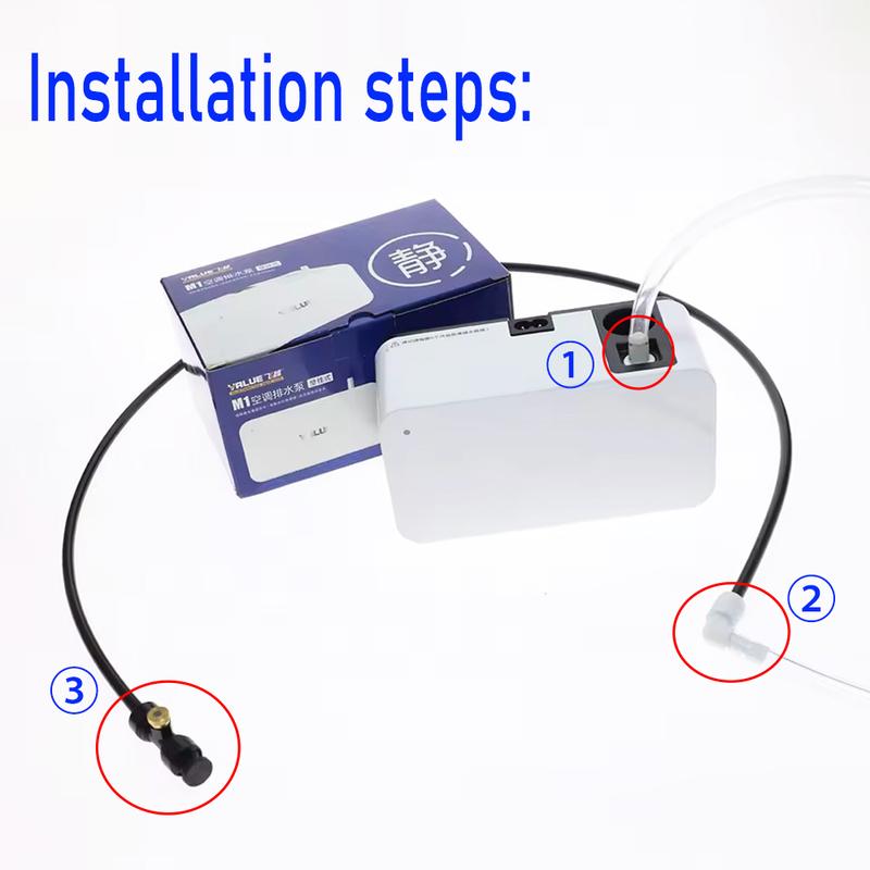 

VALUE 100V-240V Air Conditioning Water Automatic Ultra-quiet Condensate Pump Air Conditioner Drainage With atomization system білий