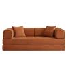 Convertible Floor Sofa Bed, Corduroy, Sponge Filling, Metal Armrests, No Assembly, 300 Kg