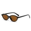 Retro Oval Shaped Small Frame Sunglasses European and American Men Women Trendy Round Face Slimming Street Hip-hop Sun Glasses