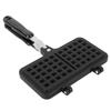 Stovetop Waffle Maker Pan Anti Stick Aluminum Even Heating Double Waffle Baking Pan for Breakfast