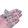 15pcs Crosses Charms Pendant Alloy Cross Metal Antique Silver Color Pendants Making DIY Handmade Jewelry Components Accessories