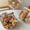 Kitchen Fruit Basket Egg Storage Basket Metal Fruit Picnic Baskets Simple Iron Bread Snack Dessert Vegetable Storage Holder